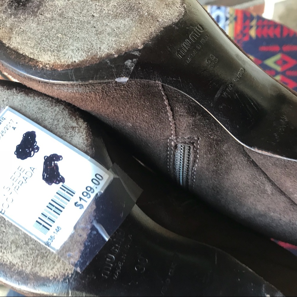 Prada Miu Miu Suede Knee Boots - image 7